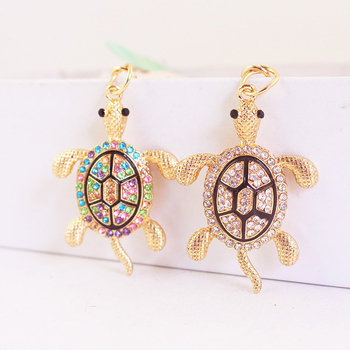 Didmeninė prekyba kūrybinga deimantais inkrustuota vėžlio automobilio raktų pakabuko gyvūno metalinio pakabuko raktų pakabuko amatų maža dovana 205