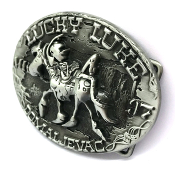 [Yin Su] Western Denim универсален овална буква рицарски колан с катарама през граница доставка от едно парче