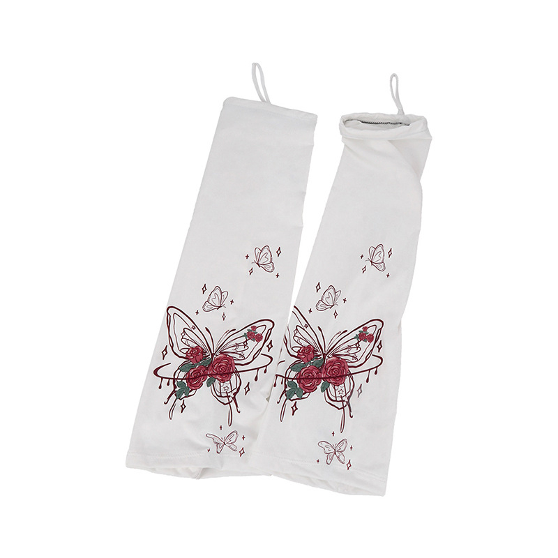 Apsauginės rankovės nuo saulės, vasarinės, drugelio formos, rankovės nuo saulės, šilkinės, apsaugančios nuo UV spindulių, laisvos, didelio dydžio, moteriškos skėčio nuo saulės, didelės spalvos, su rankogaliais