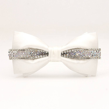 Modna muška dijamantna kravata za mladoženju, vjenčanje, banket, scensko odijelo, haljina, dodaci, leptir kravata