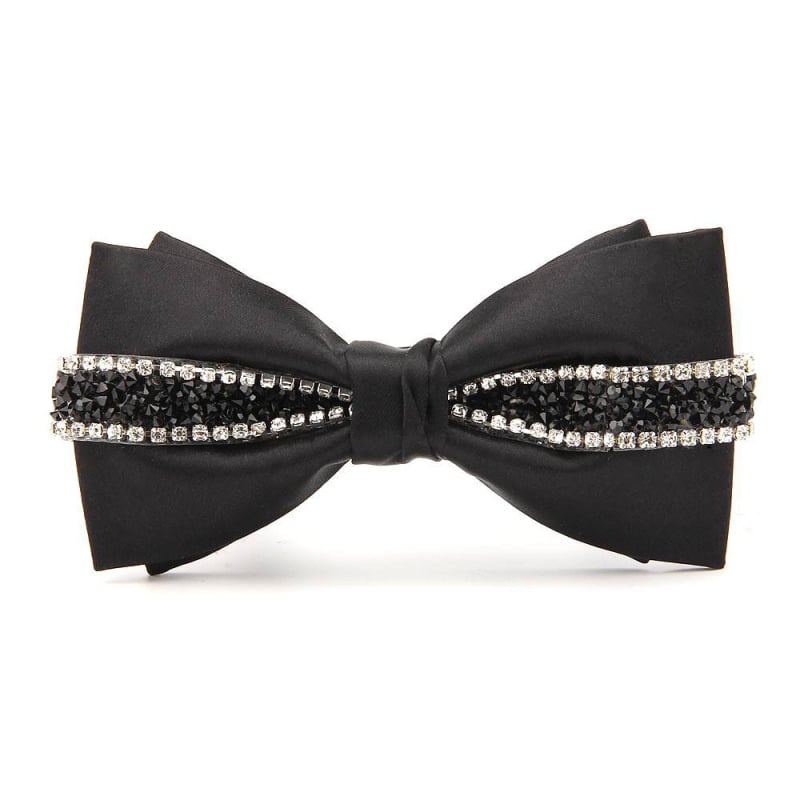 Modna muška dijamantna kravata za mladoženju, vjenčanje, banket, scensko odijelo, haljina, dodaci, leptir kravata