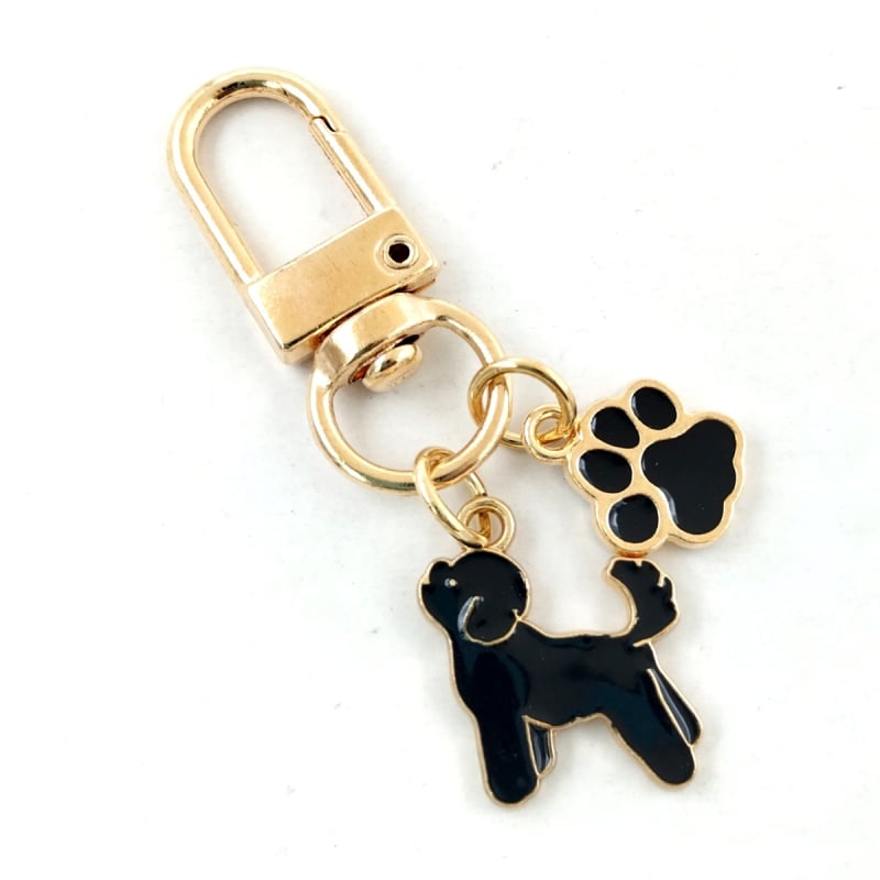 Трансгранични модни бижута, сладки, сладки домашни любимци, кученце, сплав, капеща лапа, златен ключодържател, чанта, орнаменти