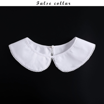 Ψεύτικο κολάρο από δαντέλα υψηλής ποιότητας, γυναικείο ευέλικτο ψεύτικο κολάρο, φθινόπωρο και χειμώνα, νέα μόδα, καθαρό βαμβάκι, ψεύτικο μονό κολάρο, διασυνοριακός κατασκευαστής χονδρικής