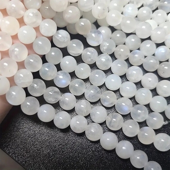 Φυσικές χάντρες από μπλε φεγγαρόπετρα της Σρι Λάνκα με χάντρες, ημιτελή προϊόντα, χονδρική, αξεσουάρ κοσμημάτων βραχιολιών diy