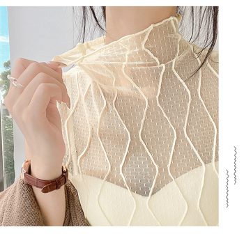 Παιδικό ψεύτικο κολάρο με ματιών, all-match Universal κολάρο, δαντέλα, φθινοπωρινό και χειμερινό κολάρο πουλόβερ, πολύ χαμηλό εσωτερικό γιλέκο με τεχνητή βάση