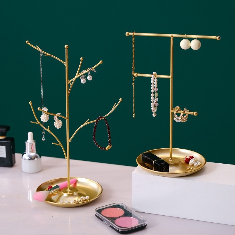 Kerge luksuslik ehteriiul Skandinaavia sisekujundusriiul Võtmehoidja majapidamiseks Multifunktsionaalne kaelakee-sõrmuste hoiustamine Kuummüügi kaunistused