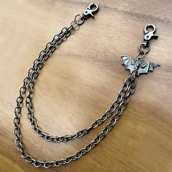 Amazoni enimmüüdud peatänava lahedad tumedad trendikad nahkhiirepüksid, ketiga aksessuaarid, teksad, ketiga vöö, vöökett, meeste hulgimüük