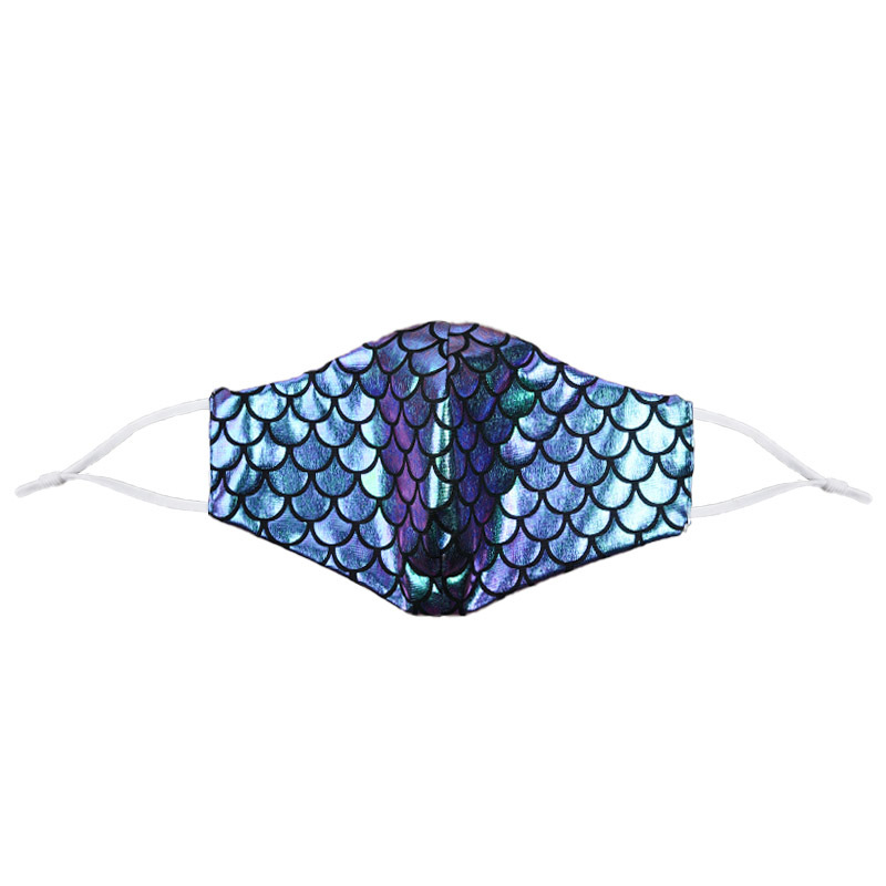 Европа и Съединените щати нова външна търговия лазерно отразяваща маска за личност AliExpress Yama светкавична лъскава маска с по-ниска рибена люспа за жени