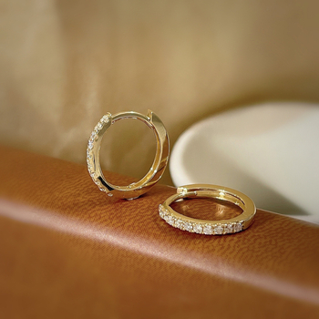 S925 srebrne igličaste jednoredne dijamantne naušnice, ženske južnokorejske resice s dijamantima, modni univerzalni nakit za uši