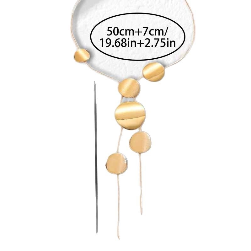 2025 m. tarpvalstybinis, madingas, elegantiškas, geometrinio dizaino, aukštos klasės moteriškas karoliai, ilgi vario disko formos karoliai