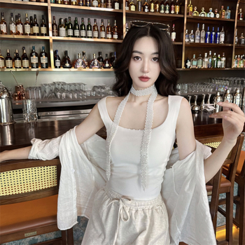 Jūreivių šokių karoliai, ilgi europietiški ir amerikietiški cirkonio juosmens grandinėlės, tarpvalstybinio šaltinio gamintojo „Amazon“ megztinio grandinėlė, tolima meilės kaklaraištis