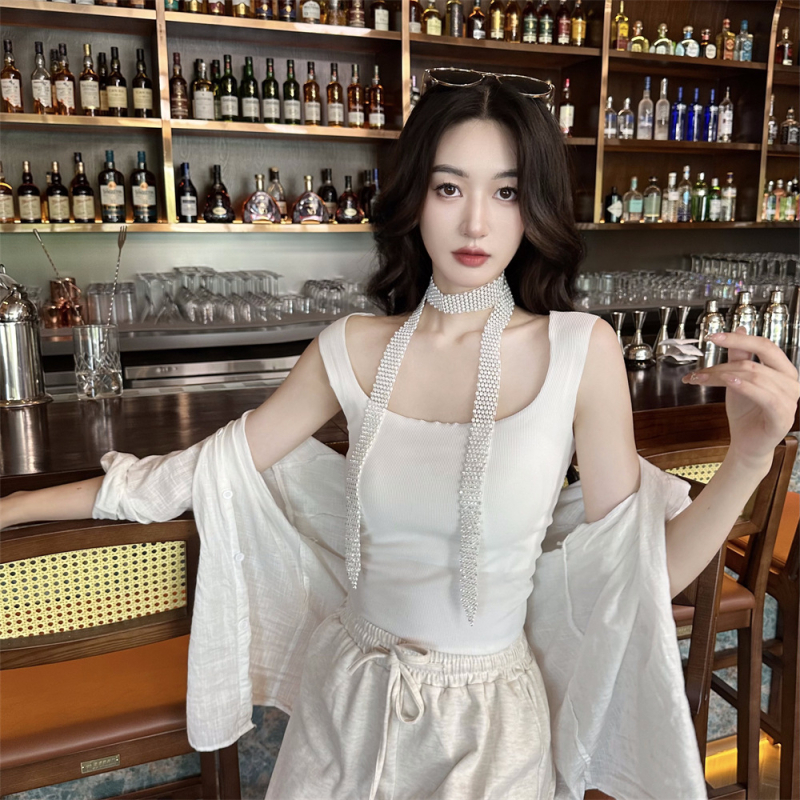 Jūreivių šokių karoliai, ilgi europietiški ir amerikietiški cirkonio juosmens grandinėlės, tarpvalstybinio šaltinio gamintojo „Amazon“ megztinio grandinėlė, tolima meilės kaklaraištis