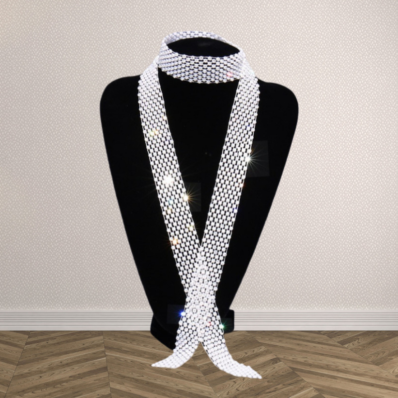 Jūreivių šokių karoliai, ilgi europietiški ir amerikietiški cirkonio juosmens grandinėlės, tarpvalstybinio šaltinio gamintojo „Amazon“ megztinio grandinėlė, tolima meilės kaklaraištis