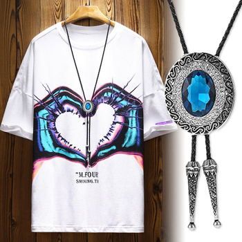 3D rubino deimanto laikiklis, kaklaraištis, vyriški vonios marškiniai, drabužių aksesuarai, PU odos apykaklė, virvė, raudona, balta, žalia