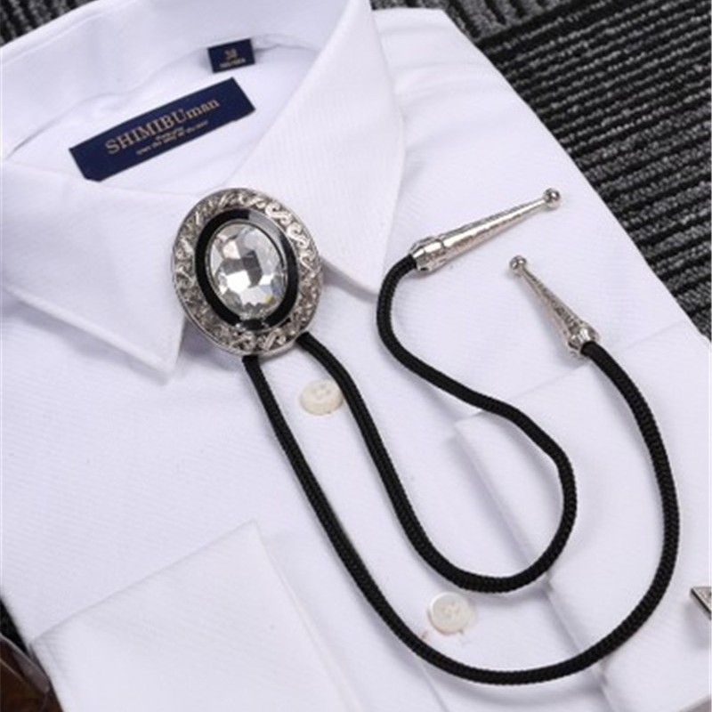 3D rubino deimanto laikiklis, kaklaraištis, vyriški vonios marškiniai, drabužių aksesuarai, PU odos apykaklė, virvė, raudona, balta, žalia