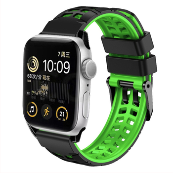 Για Apple Watch με διπλό λουράκι σιλικόνης Twill iwatch1-10 γενιές, αναπνεύσιμο αθλητικό βραχιόλι γενικής χρήσης