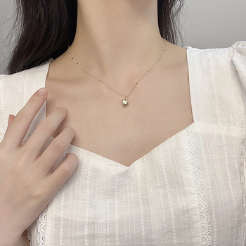 Κολιέ αγάπης 2023 νέα διαδικτυακή αλυσίδα κλείδας διασημοτήτων ελαφριά πολυτελής ροδακινί καρδιά εξειδικευμένο σχέδιο προσωπικότητας ιδιοσυγκρασίας κολιέ για γυναίκες