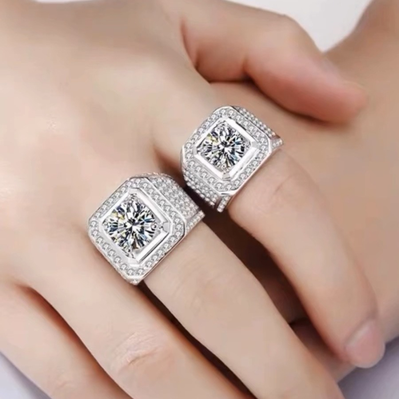 Ženski kameni muški prsten s cirkonom Tvornica nakita Dostava Ženska roba za vanjsku trgovinu Izvor velikog muškog prstena