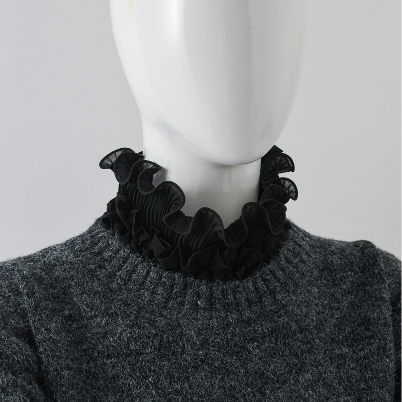 Трансгранична фабрика на едро декоративна яка есенно-зимна пелерина шал с разрошени облачни рамене шал с висока яка