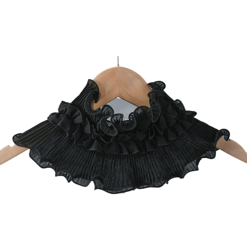 Трансгранична фабрика на едро декоративна яка есенно-зимна пелерина шал с разрошени облачни рамене шал с висока яка