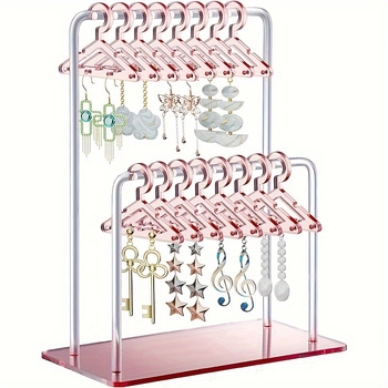Suport de cercei personalizat cu acrilic, cu ramă pentru costume, suport de afișare pentru cercei