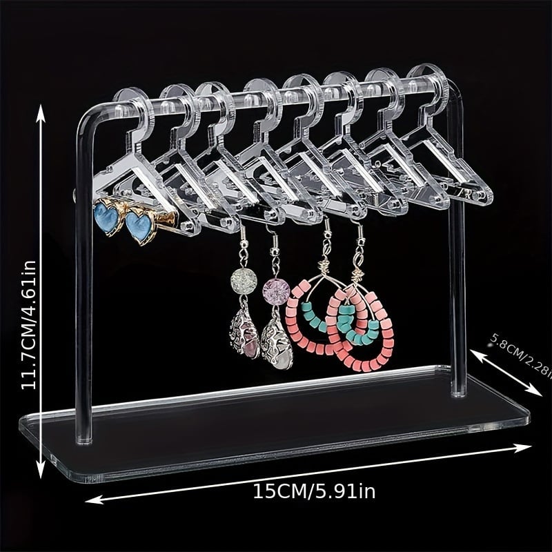 Suport de cercei personalizat cu acrilic, cu ramă pentru costume, suport de afișare pentru cercei