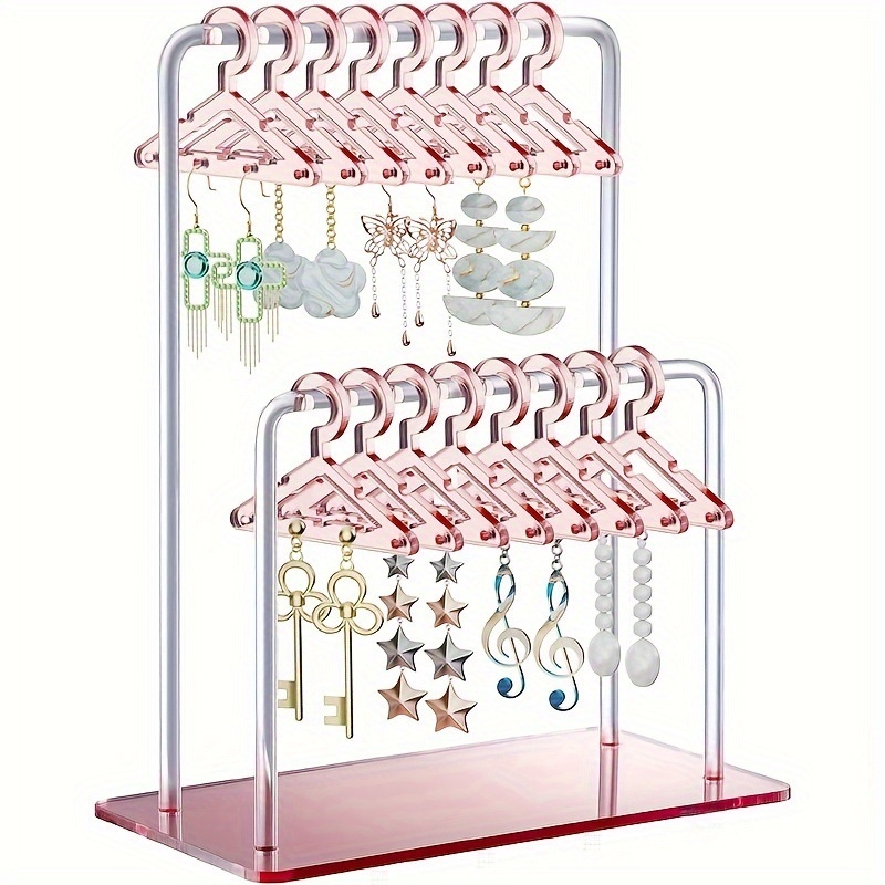 Suport de cercei personalizat cu acrilic, cu ramă pentru costume, suport de afișare pentru cercei