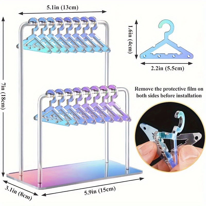 Suport de cercei personalizat cu acrilic, cu ramă pentru costume, suport de afișare pentru cercei
