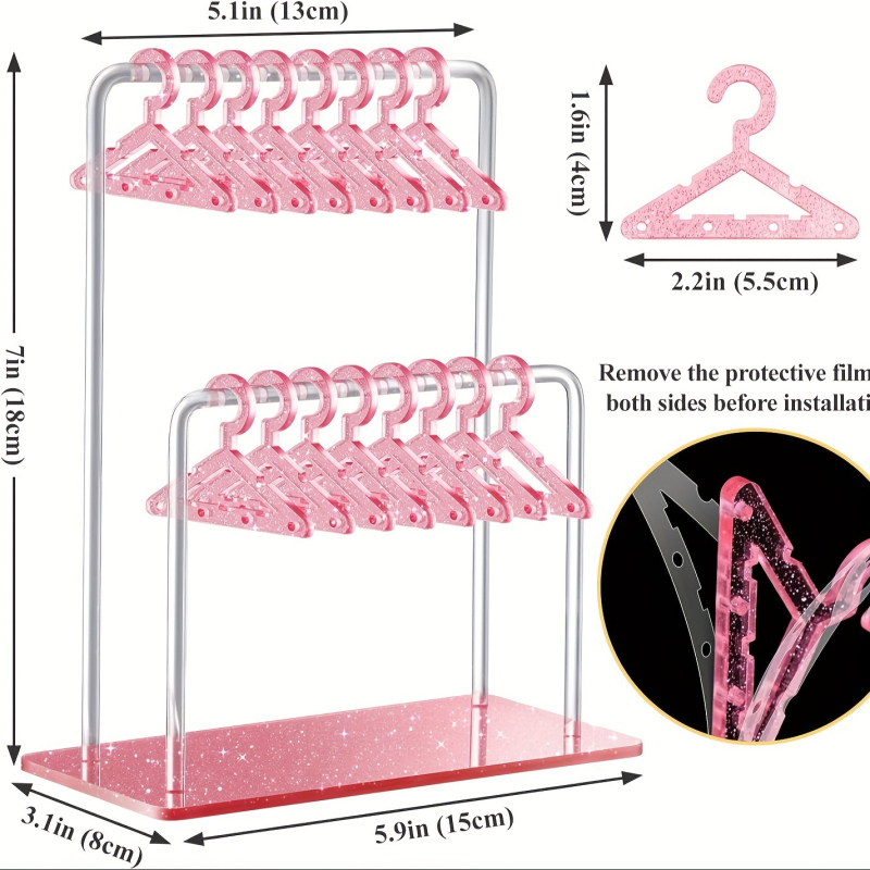 Suport de cercei personalizat cu acrilic, cu ramă pentru costume, suport de afișare pentru cercei