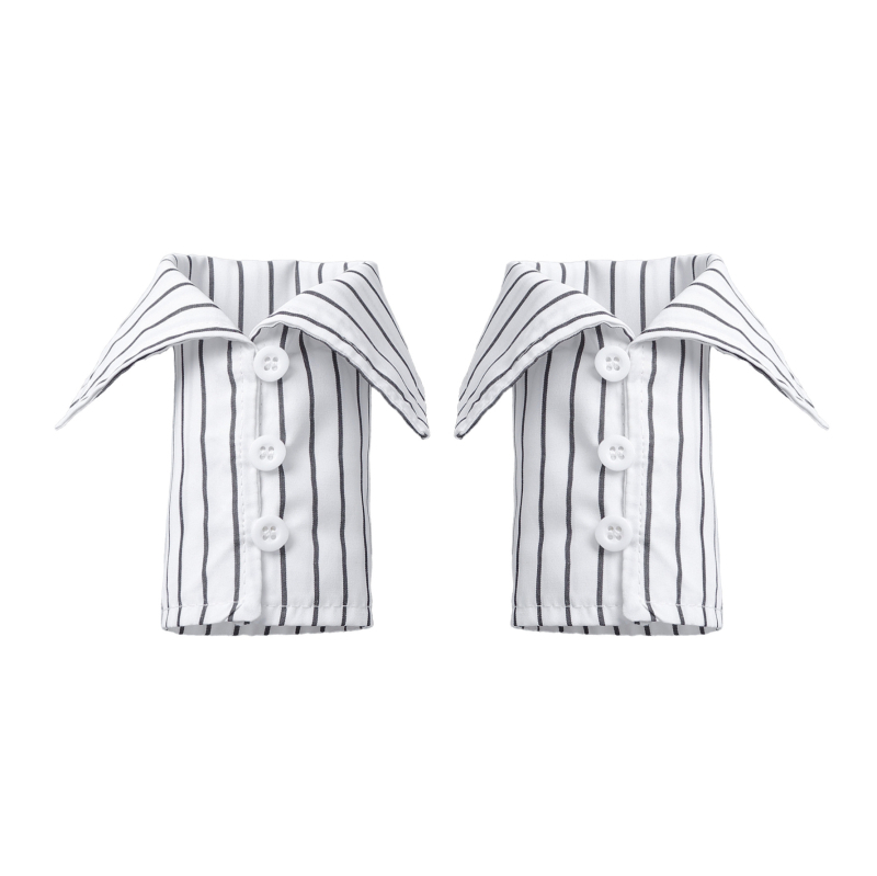 Piiriülene uus sinise triibulise särgi varrukaga valekraega pendelrätik, kõikidele sobiv moodne käevarrukaga meeste ja naiste disain elegantne mansett