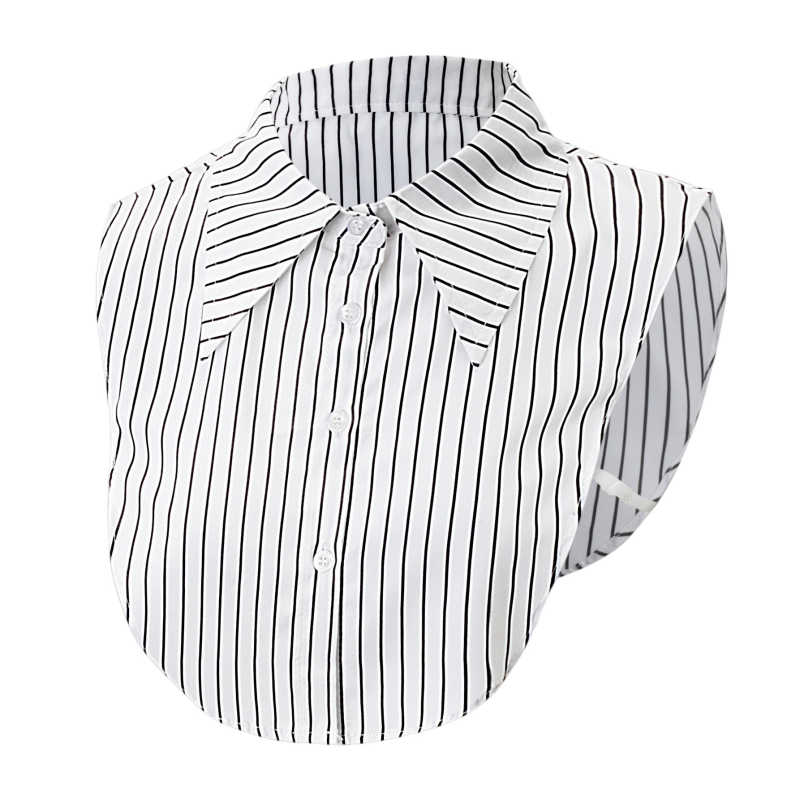 Piiriülene uus sinise triibulise särgi varrukaga valekraega pendelrätik, kõikidele sobiv moodne käevarrukaga meeste ja naiste disain elegantne mansett