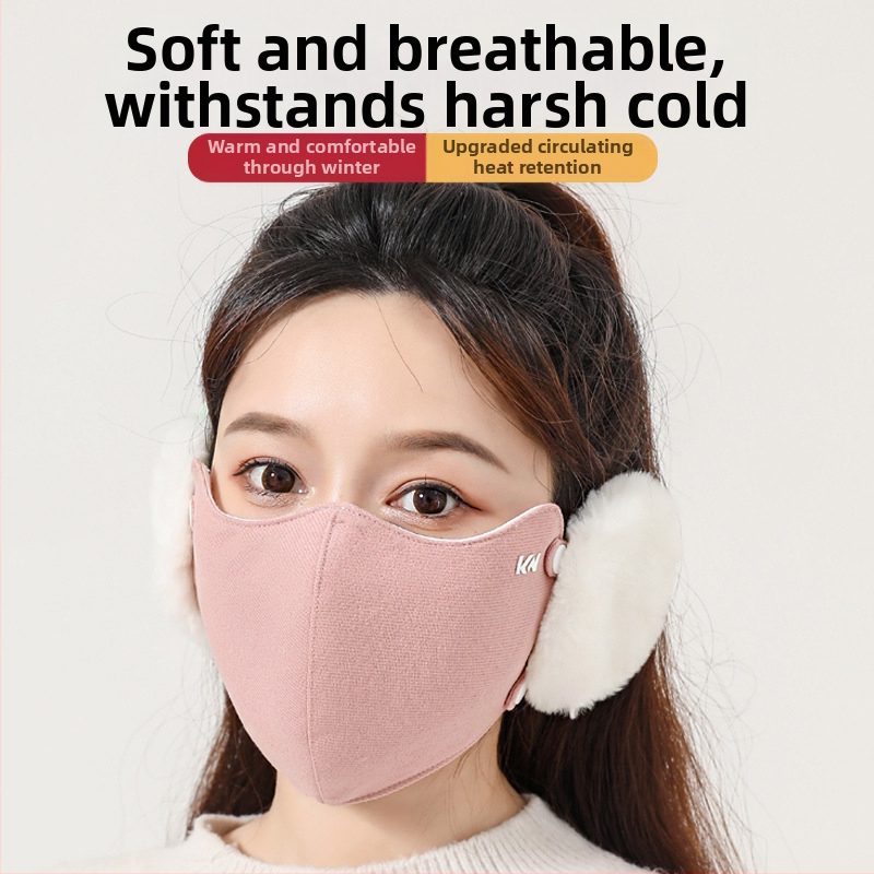 Нова зимна маска за лице, топла, две в едно, подвижна, модерна, студоустойчива и ветроустойчива, с поларена подплата, антифриз, за колоездене