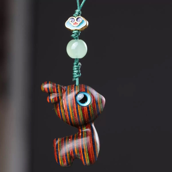 Ξύλινο γούρι Tangma με το ζώδιο του ελαφιού, μπρελόκ τηλεφώνου, τουριστικά αξιοθέατα