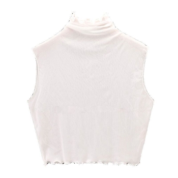 2025 Нова пролетно-лятна риза с висока яка, мрежеста фалшива яка за жени, тънка декоративна фалшива яка, тръбна материя, против бягане