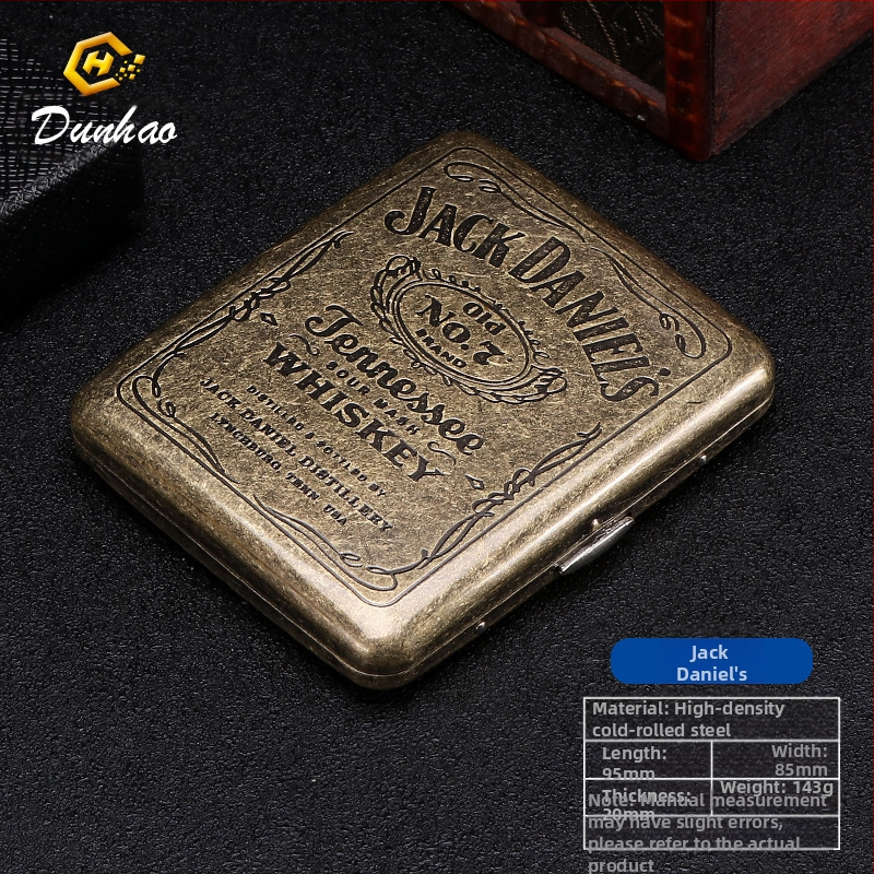 Uus pronksist kondenslillega 20 pakki metallist puhtast vasest sigaretiümbrist, klapiga kinkekarbis, nikerdatud, nikerdatud lillega, rõhukindel, tolmukindel suitsetamiskomplekt