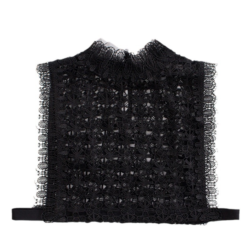 „Ozon Amazon“ korėjietiški rudens ir žiemos iškirpti nėriniuoti netikri apykaklės pusmarškiniai su netikra apykakle, aukščiausios klasės nėriniuota apykaklė