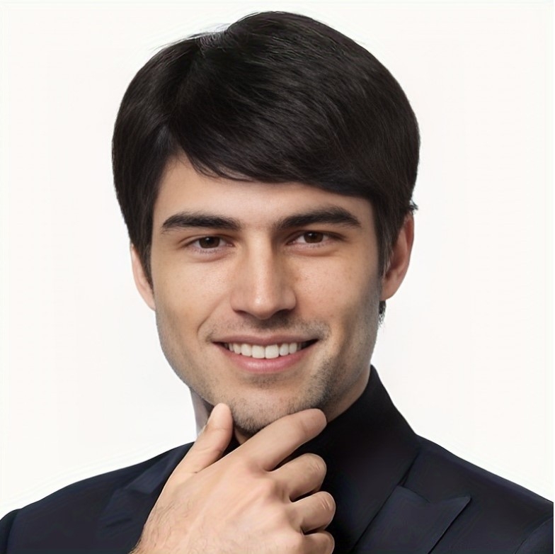 Meeste parukas, must kaldus tukk, moodne kõrge temperatuuriga siidist meeste juuksed, äriline stiil, väliskaubandusega meeste juuksed