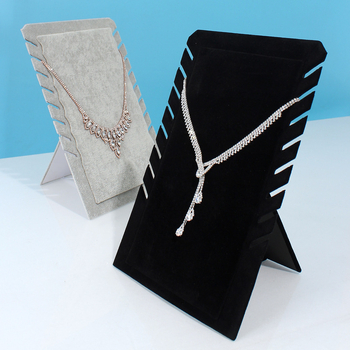 Ανθρώπινο μοντέλο μαύρο βελούδο πολλαπλών θέσεων κολιέ ράφι κρεμαστό ράφι εμφάνισης κολιέ ράφι μετρητή εμφάνισης κοσμημάτων ράφι εμφάνισης κοσμημάτων πίνακας εμφάνισης κοσμημάτων