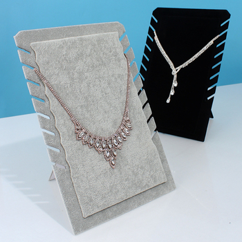 Ανθρώπινο μοντέλο μαύρο βελούδο πολλαπλών θέσεων κολιέ ράφι κρεμαστό ράφι εμφάνισης κολιέ ράφι μετρητή εμφάνισης κοσμημάτων ράφι εμφάνισης κοσμημάτων πίνακας εμφάνισης κοσμημάτων