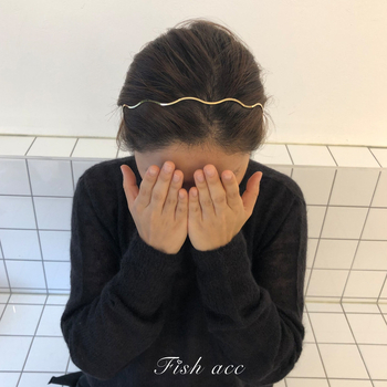 Νότια Κορέα στυλ κομψό μεταλλικό κύμα κορδέλα για τα μαλλιά κορίτσι γλυκό απλό βγαίνει all-match φουρκέτα κορδέλα για τα μαλλιά