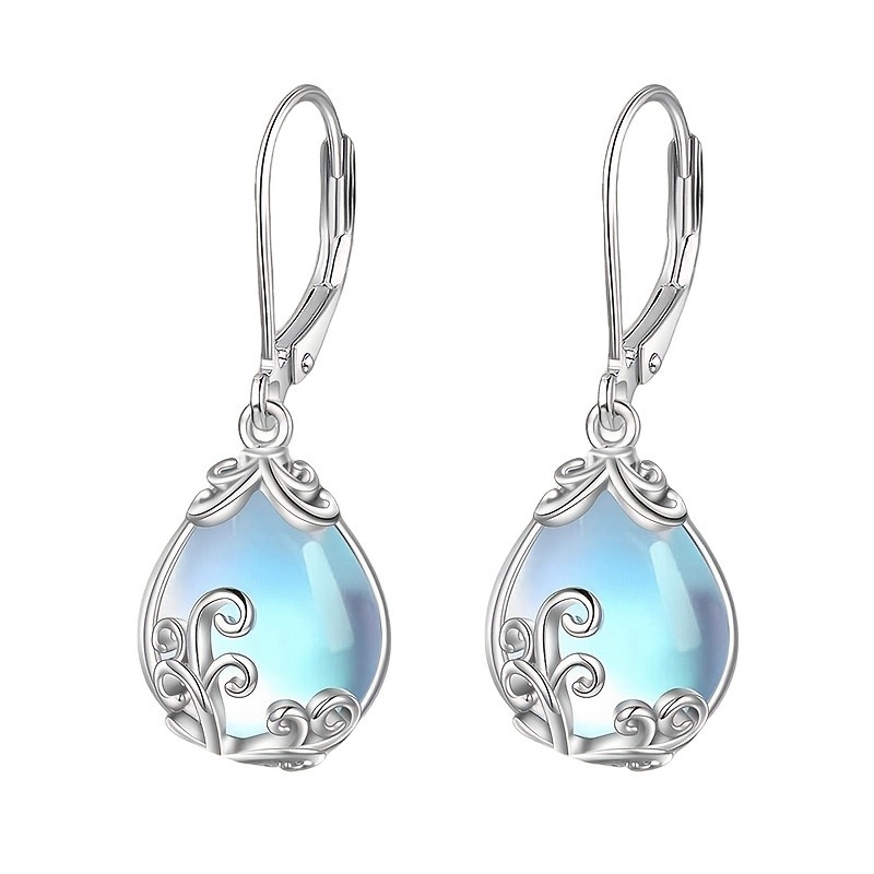 Eksplozije Mjesečev kamen Val Kap vode Privjesak Naušnice Europske i američke ženske naušnice na zalihi Tvorničke naušnice Prirodne kapi vode