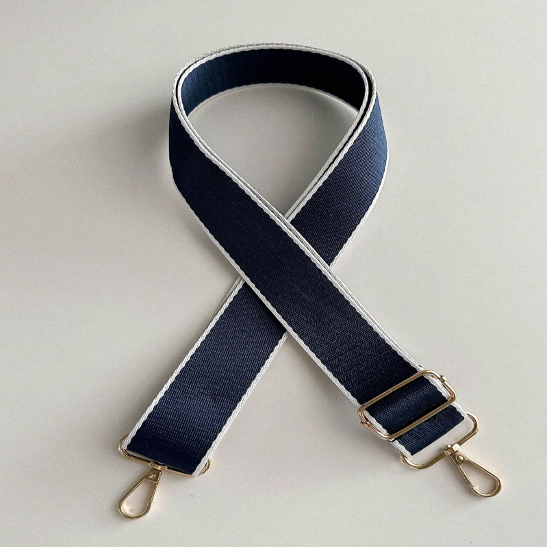 Didmeninė prekyba drobės plačiais pečių dirželiais krepšiui su pečių dirželiais, nauji, karštai parduodami krepšiui su praplatintais, 38 mm ilgio, spalvingais, reguliuojamais pečių dirželiais.