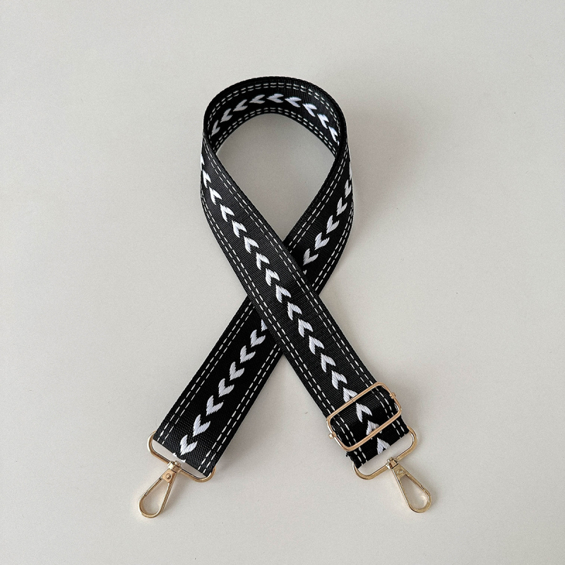 Didmeninė prekyba drobės plačiais pečių dirželiais krepšiui su pečių dirželiais, nauji, karštai parduodami krepšiui su praplatintais, 38 mm ilgio, spalvingais, reguliuojamais pečių dirželiais.