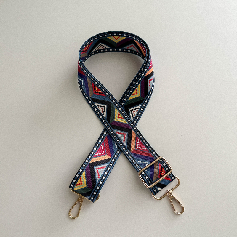 Didmeninė prekyba drobės plačiais pečių dirželiais krepšiui su pečių dirželiais, nauji, karštai parduodami krepšiui su praplatintais, 38 mm ilgio, spalvingais, reguliuojamais pečių dirželiais.