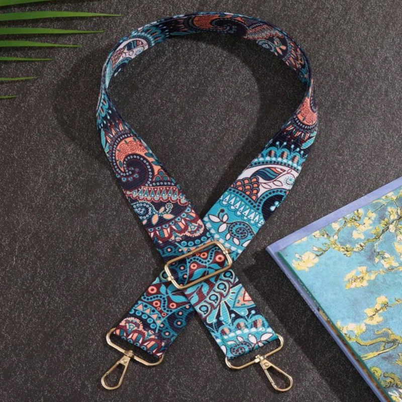 Didmeninė prekyba drobės plačiais pečių dirželiais krepšiui su pečių dirželiais, nauji, karštai parduodami krepšiui su praplatintais, 38 mm ilgio, spalvingais, reguliuojamais pečių dirželiais.