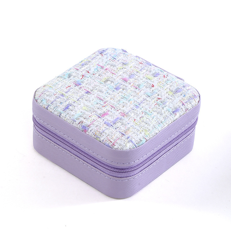 Producător Spot en-gros Depozitare simplă de călătorie Cutie portabilă de depozitare pentru bijuterii Cercei Inel Inel Cutie mică de bijuterii