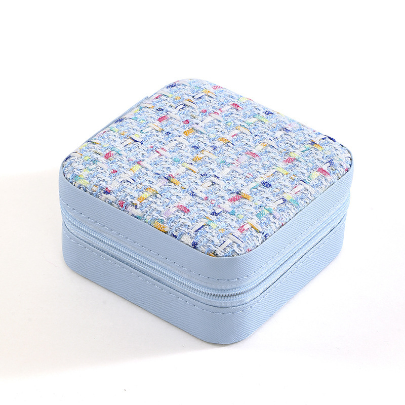 Producător Spot en-gros Depozitare simplă de călătorie Cutie portabilă de depozitare pentru bijuterii Cercei Inel Inel Cutie mică de bijuterii