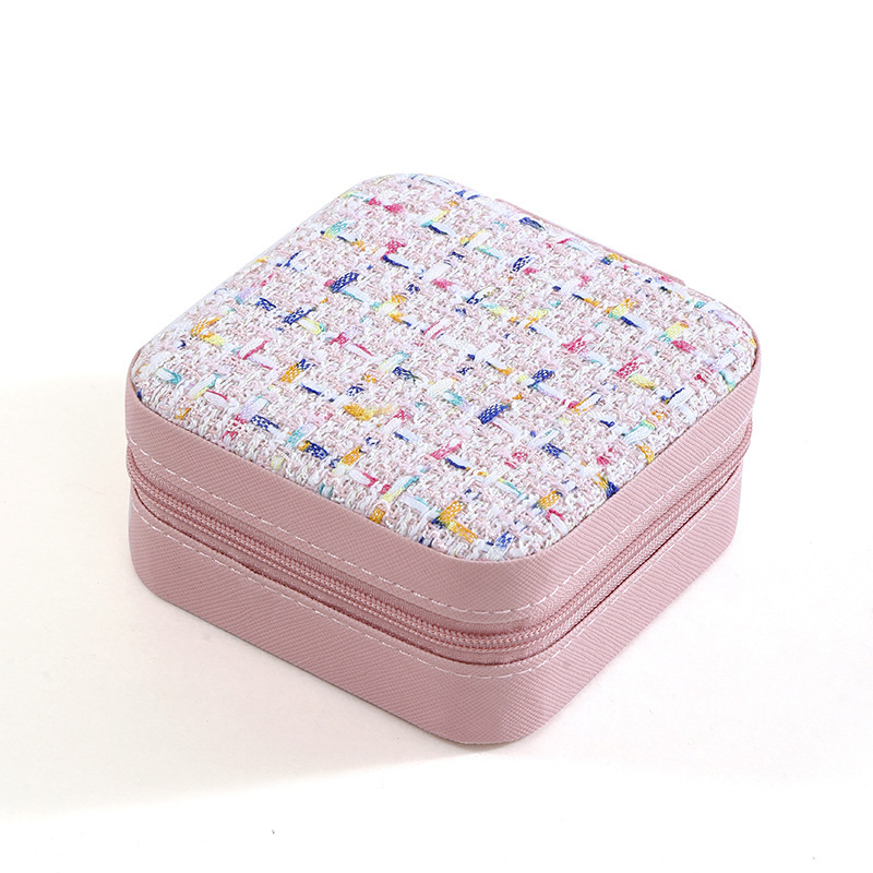 Producător Spot en-gros Depozitare simplă de călătorie Cutie portabilă de depozitare pentru bijuterii Cercei Inel Inel Cutie mică de bijuterii