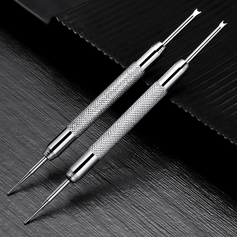 Kellaparandustööriistad Kahe otsaga vedrulatt Kellarihma eemaldamise ja lahtivõtmise tööriist Vedrulatt Kahvel Kellarihma terasrihma reguleerija