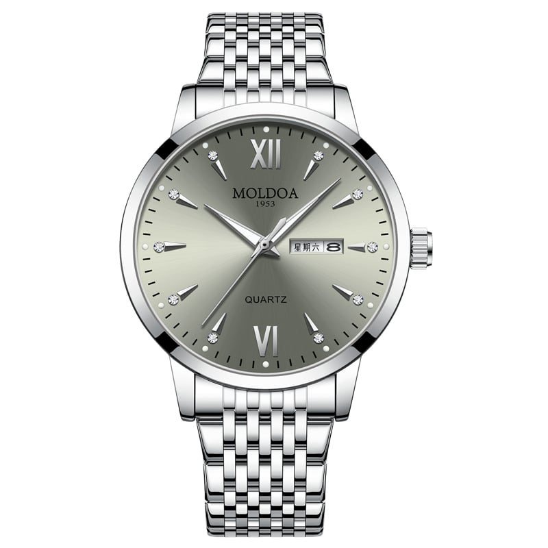 Мъжки часовник Cross-Border, мъжки светещ, двоен календар, фалшив механичен часовник, светещ, водоустойчив, TikTok, бърза ръка, еднокомпонентна доставка, нов